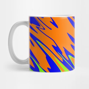 Spray Paint Orange Blue Lime Mug